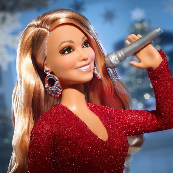 NRFB, BRAND NEW, Barbie SignatureBarbie x Mariah Carey Holiday Celebration Doll - Picture 2 of 15
